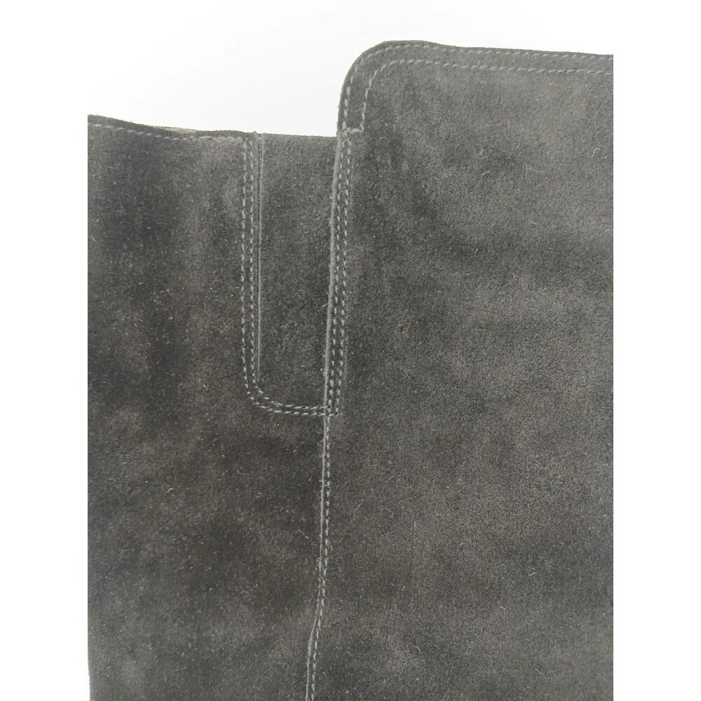 Naturalizer Kyrie Over The Knee Suede Boots Womens Size 6M Black Block Heel